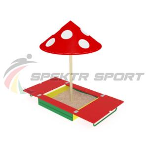 Купить Песочница с крышкой и грибком ИО 512 в Скопине 